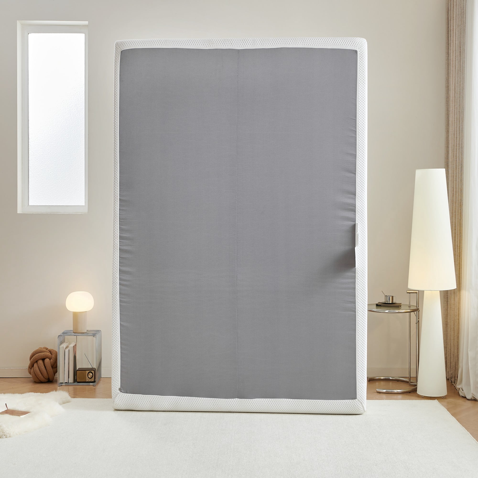 Leumius King Mattress & Bed Frame,15 Inch Full Size Mattresses with Cool Fabric,No Assembly Required for Living Room Apartment Bedroom