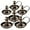 Gold, variant on Black Iron Pillar Candlestick Holders, with Handle, Taper Candle Holder for Candlesticks, for Fireplace Party, Dining, Home, Wedding Decor,Fits 3/4 inch Thick Candle&Led Candles(Set of 2pcs)