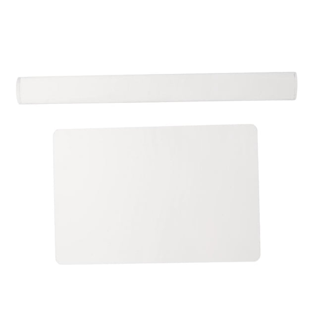 Rodillo de acrílico Zulema polimérica transparente 20 cm 2 piezas