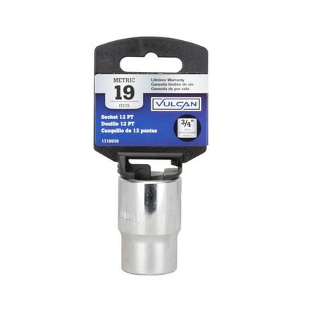 

1 PC-Vulcan Mt-Sm6019 Standard Metric Drive Socket 19 Mm