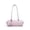 baby pink, variant on Genuine Cowhide Women Shoulder Bag, White Leather Underarm Bag, Barrel Style Tote