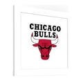 thumbnail image 2 of Gallery Pops NBA Chicago Bulls - Global Logo Wall Art, White Framed Version, 12" x 12", 2 of 5