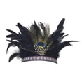 thumbnail image 1 of Tocado de plumas, accesorio para fotos, sombrero decorativo de jefe indio americano para Adultos, 1 of 9