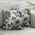 thumbnail image 5 of Nawypu Blue and White Porcelain Floral Throw Pillow Covers  , Vintage Chinoiserie Blue Floral Decorative Couch Pillowcases Cushion Covers for Living Room Bedroom Sofa Outdoor,, 5 of 5