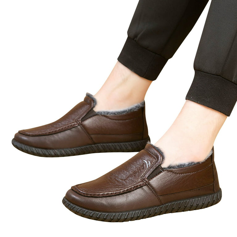 Men Leather Shoes Loafers Men Sneakers Leather Flat Footwear Sneakers Men  Shoes