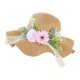 thumbnail image 4 of Sombrero de paja DIY con flores artificiales, transpirable, para uso doméstico, para niñas, vacaciones, manualidades, para exteriores, a moda, Estilo E, 4 of 8