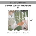 thumbnail image 7 of Creative Products Abstract Tropical Leaves 5 71x74 Shower Curtain, 7 of 7