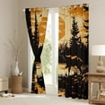thumbnail image 3 of Manfei Teens Wildlife Deer Black Out Curtains, Farmhouse Animal Curtains Pack of 2 (42x63 Each), Rustic Countryside Bedroom Curtains, Curtains and Drapes Room Decor, 3 of 6