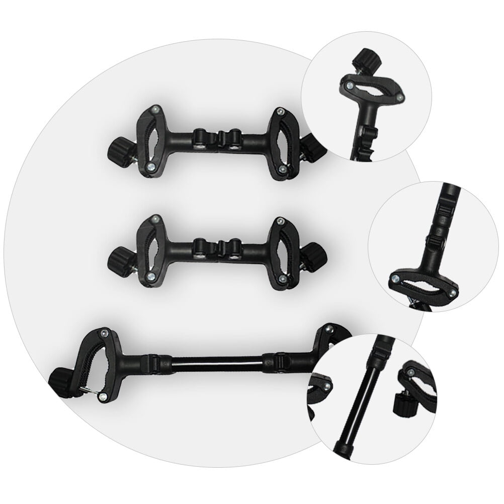 LEORX Adjustable Baby Stroller Connector Black 1Set 9.4X3.5X1.2In
