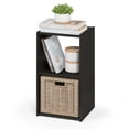 thumbnail image 4 of Maklaine Contemporary Cubic Storage Cabinet - 2x1 in Espresso, 4 of 6