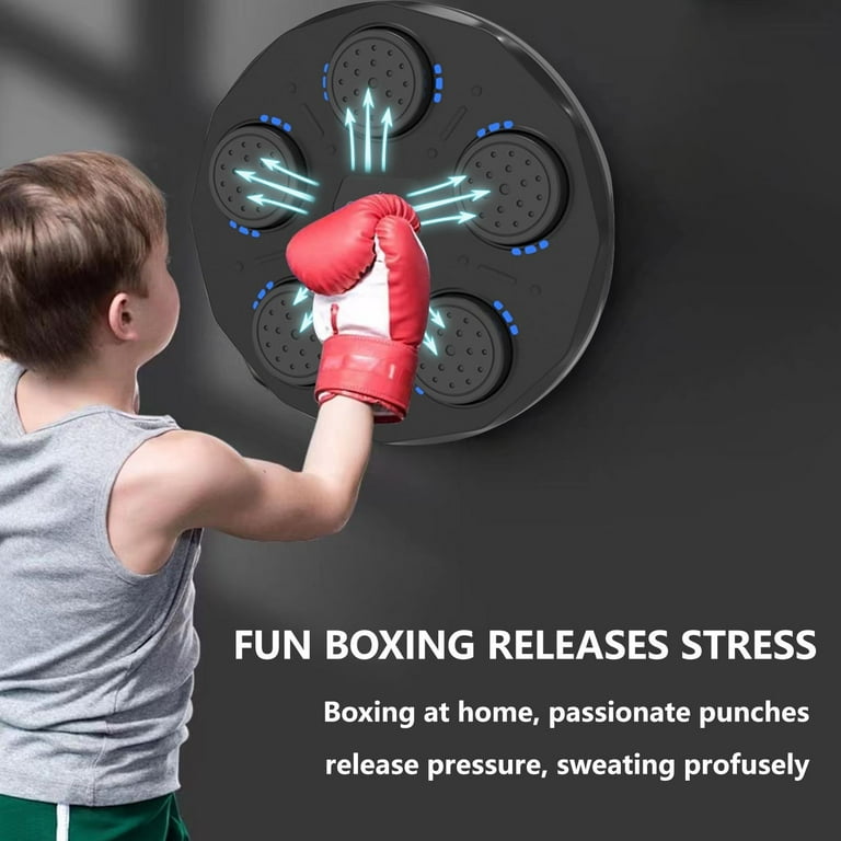 Musical Boxing Machine Wall Mounted Music,Musical Boxing Machine, Smart  Bluetooth Musical Boxing Training Punching Equipment for Training Indoor  Home 