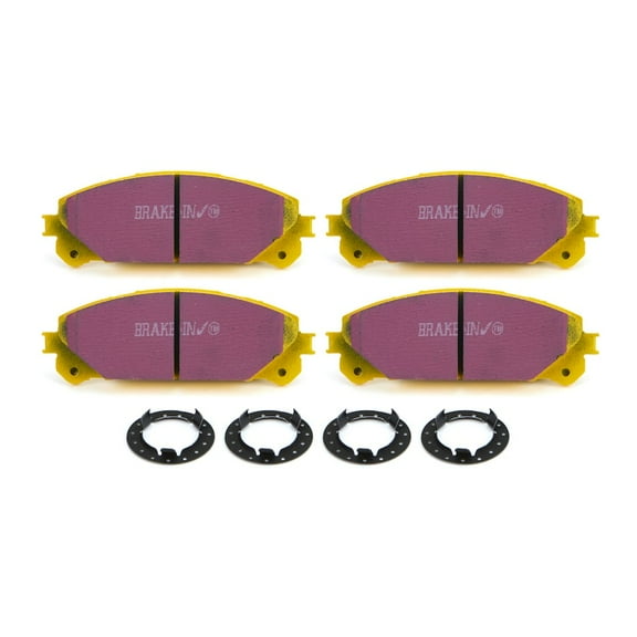 EBC Brakes Yellowstuff 4000 Series Street and Track Brake Pad Set Fits select: 2008-2019 TOYOTA HIGHLANDER, 2011-2023 TOYOTA SIENNA