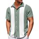 thumbnail image 2 of Men's Hawaiian Printed Button Short Sleeve Shirts Men's Casual Fashion Short Sleeve Shirts 7XL, 2 of 4