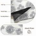 thumbnail image 6 of Vintage Bohemia Entryway Rug 2'x3'&nbsp; Non Slip Front Door Mats, Blue Gray Boho Abstract Flowers Beige Entrance Rugs Indoor Outdoor Carpet, Washable Floor Mats Small Area Rug for Bedroom Kitchen, 6 of 8