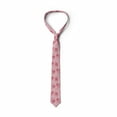 thumbnail image 4 of Men's Tie, Romantic Roses Leaves Sketch, 3.7", Pastel Pink and Rose, by Ambesonne, 4 of 4
