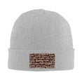 thumbnail image 5 of ZICANCN Vintage Coffee Words Knit Beanie Hat, Winter Cap Soft Warm Classic Hats for Men Women, Gray, 5 of 8