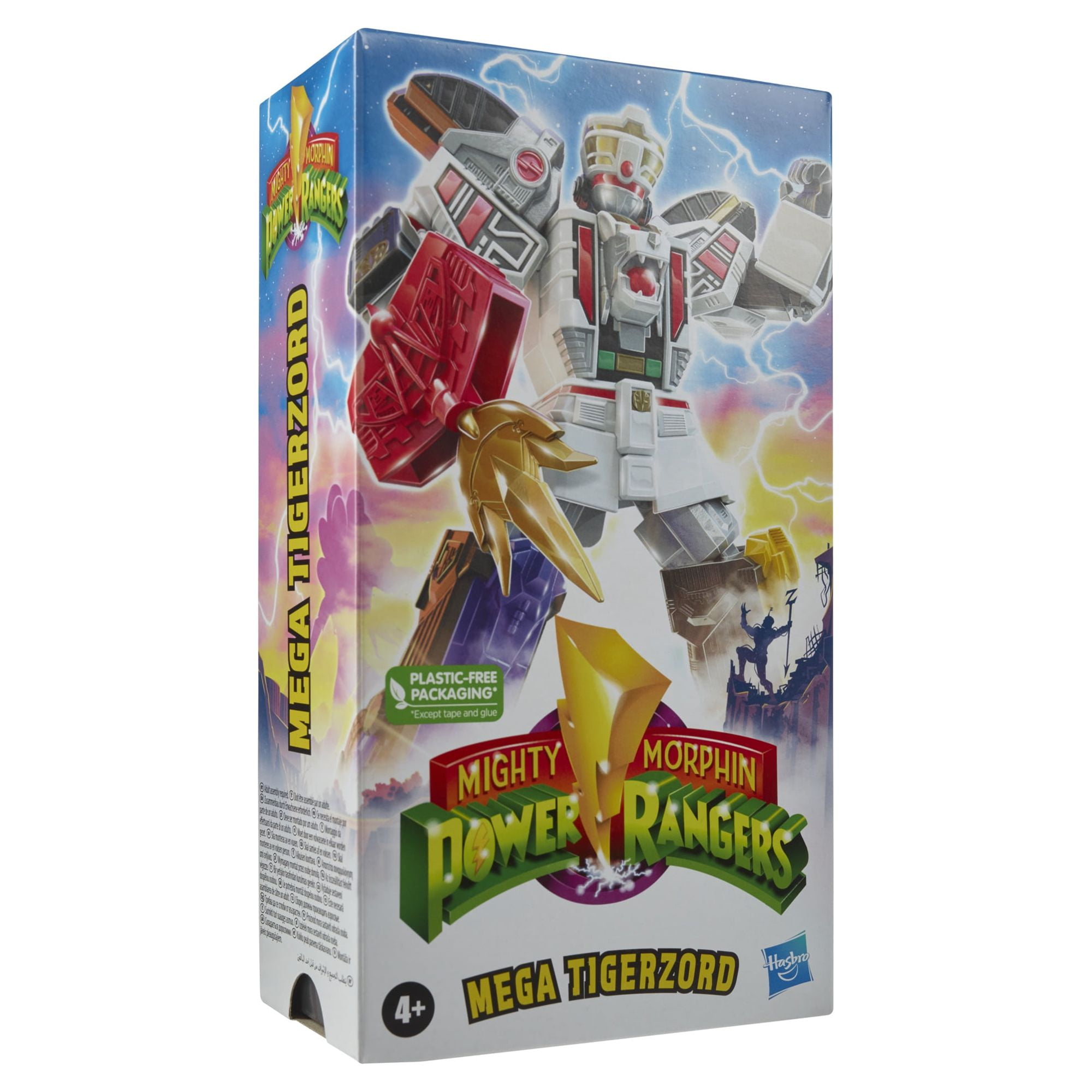 Mighty Morphin Power Rangers Dragonzord Battle Mode Figure - 7 Inch Classic Collector Set, 90s Inspired