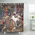 thumbnail image 1 of Cortina de Ducha ABPHQTO Medieval Vintage Caza Unicornio 160x180 cm, 1 of 1