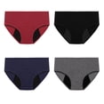 thumbnail image 5 of Noyal 2 Pack Physiological Panties For Women Cotton Leak Proof Period Briefs Menstrual Underwear, 5 of 13