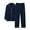 #170-Dark Blue, variant on Mens Button Down Pajama Sets Lounge Sleepwear Fuzzy 2 Piece Pjs Set Fleece Lounge Set Fluffy Pants Set