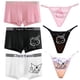 thumbnail image 2 of Ropa interior de pareja de anime Hello Kitty, linda tanga sexy sin costuras con lazo de perlas, pantalones de entrepierna de algodón puro de cintura baja para mujer, accesorios, 2 of 5
