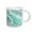 White, variant on 3drose, Image of Trendy Luxury Aqua Mint Quartz and Gray Gemstone Agate Geode, 15oz Mug