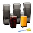 thumbnail image 1 of 8 Pcs Gobelets en Plastique Réutilisables Empilables Incassables 600ml Verres pour Maison Bureau, 1 of 9