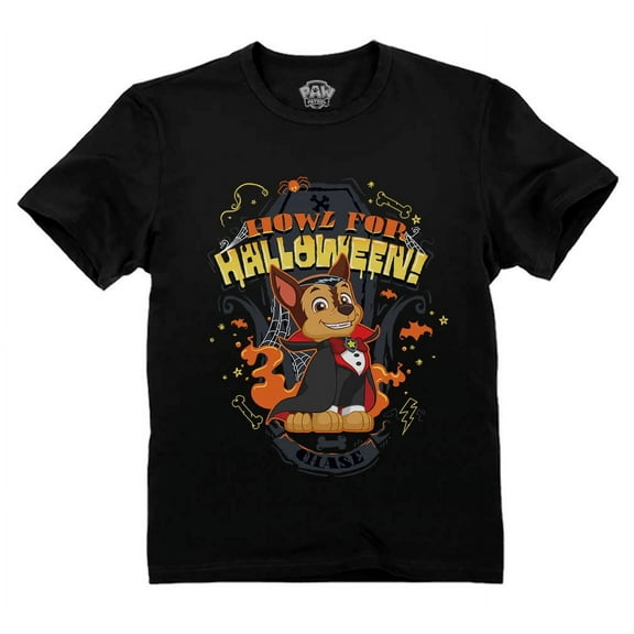 Paw Patrol Shirt Boys Girls Pumpkin Halloween Shirts for Kids Toddlers 2T Black