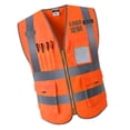 thumbnail image 3 of Chaleco de seguridad de alta visibilidad Premium Surveyor Cola Naranja XXL, 3 of 7