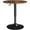 Rustic Brown, variant on ZOPan Round Bar Table, Adjustable Height and 360° Swivel Pub Tables, Cocktail Table with MDF Top, Silver Leg Base for Bar, Bistro.Black