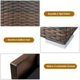thumbnail image 6 of Pemberly Row 3-piece Rattan Patio Furniture Set with Cushions in Black, 6 of 10