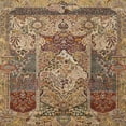 thumbnail image 1 of Ahgly Company Indoor Square Traditional Dark Sienna Brown Persian Area Rugs, 8' Square, 1 of 6