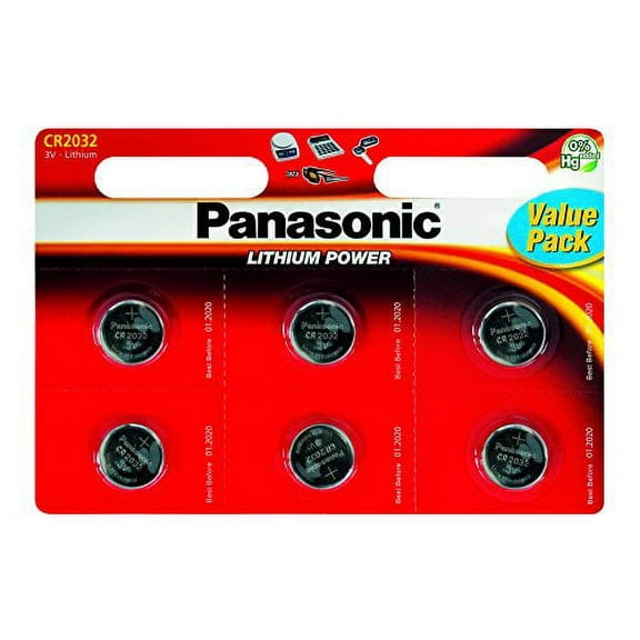 Panasonic Specialist Lithium Coin Batteries Cr2032 X 12