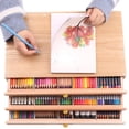thumbnail image 4 of Caja De Artista, Caja De Herramientas De Dibujo De Gran Capacidad, Escritorio De 3 Capas Para La Escuela En Casa, 4 of 7