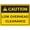 Warning Sign 4, variant on Caution Low Overhead Clearance Metal Tin Sign 8"x12" - For Industrial & Commercial Series, Low Clearance Sign