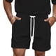 thumbnail image 3 of Ceisia Men's Waffle Knit Casual Shorts with Elastic Drawstring Waist & Side Pockets Gifts, 3 of 4
