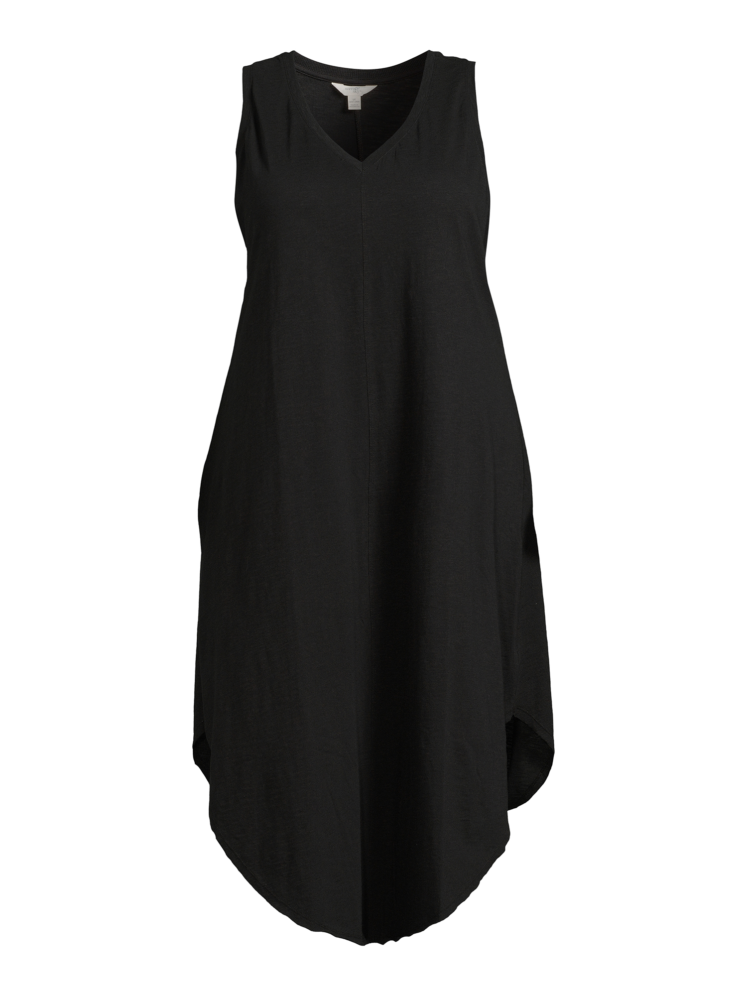 Terra & Sky Women's Plus Size V-Neck Sleeveless Tank Dress