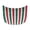 Red Green White Stripes, variant on XYZCANDO Valentine's Day Car Hood Cover featuring Highland Cow Hearts - Ideal for Romantic Vehicle Decoration