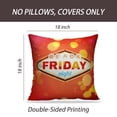 thumbnail image 2 of LALILO Throw Pillow Covers Black Retro Light Frame With Friday Cushion Cover 18" x 18", 2 Pack, 2 of 6