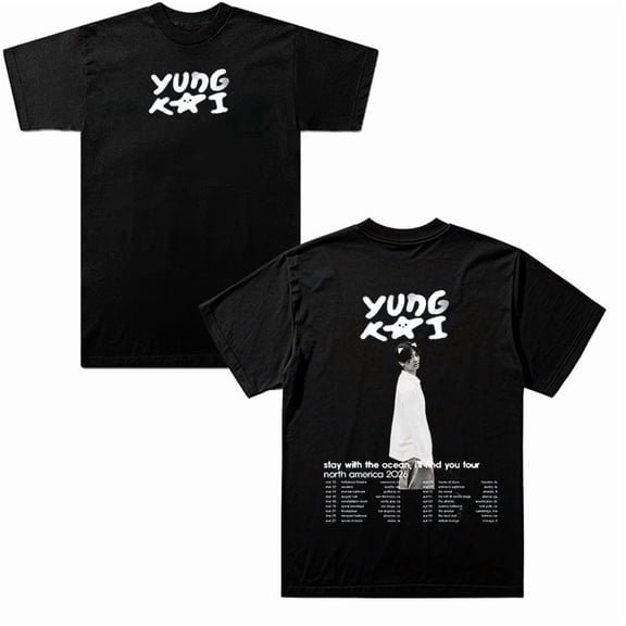 Yung Kai Merch 2026 Tour Tshirt Summer Unisex Short-sleeved T-shirt Fashion Y2K Printed Casual Stylish Design Tee