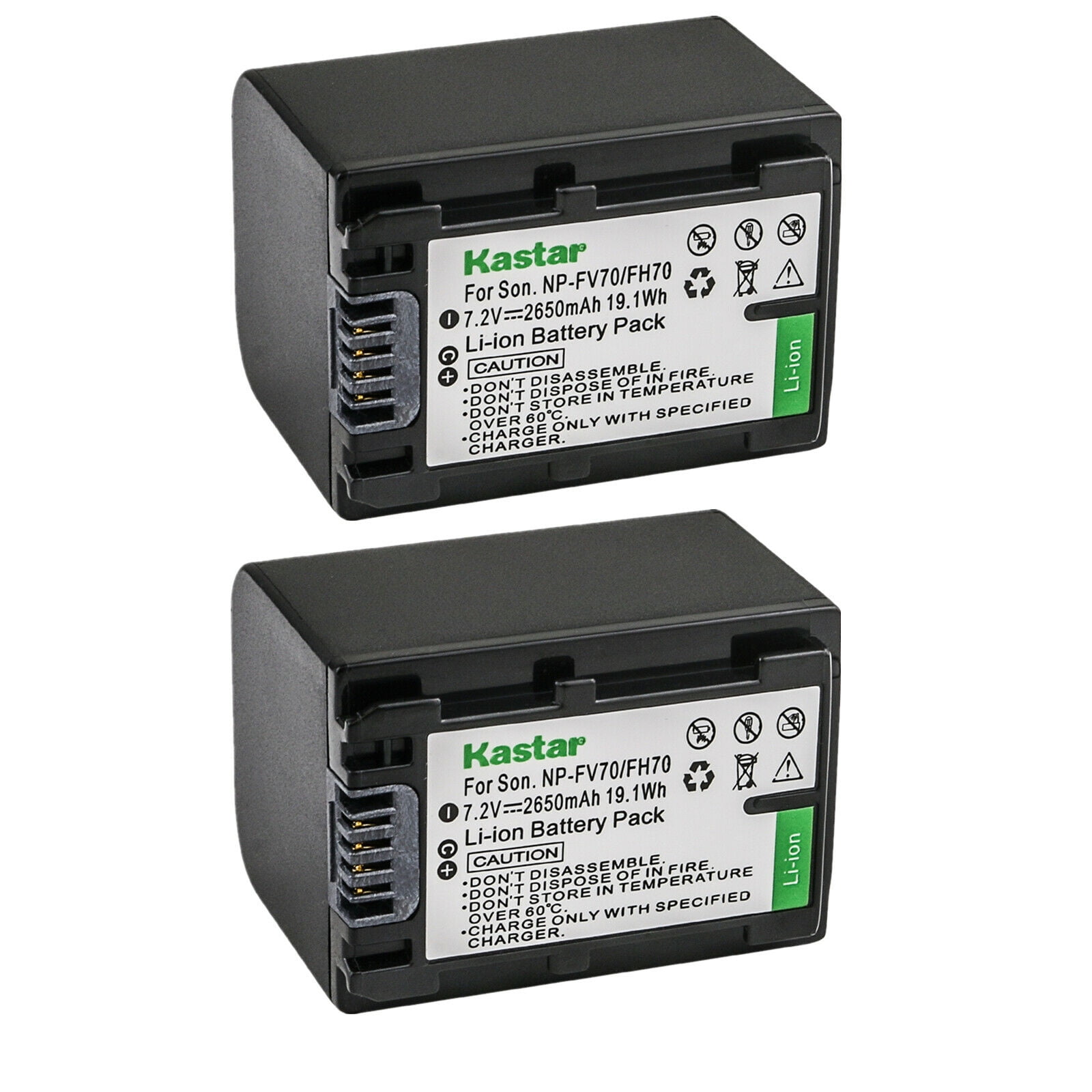 SONY HDR―CX180・NP―FV70 Kastar 2-Pack NP-FV70 Battery Replacement for Sony HDR-CX180, HDR