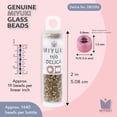 thumbnail image 3 of Miyuki Delica Seed Beads – Size 11/0 (1.6 mm), DB2396, Fancy Champagne, 7.2 g, Approx. 1440 Beads, 3 of 7