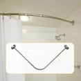 thumbnail image 3 of Tringle de Rideau de Douche Extensible Télescopique Vêtements Tringle de Rideau de Douche Réglable Tringle pour Baignoire Maison 130cm-180cm, 3 of 8