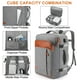 thumbnail image 5 of Lumesner Mochila de transporte extragrande de 40 l aprobada por vuelo para hombres y mujeres, Gris (Mochila con 3 cubos de embalaje), X-large, Lumesner Travel Business School - Mochila para portátil, 5 of 5