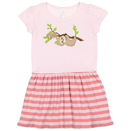

Inktastic Sloths on Tree Branch Gift Toddler Girl Dress