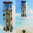 thumbnail image 4 of Wekvgz 33" Heavy duty Wind Chimes Bell Large Tone Resonant Bell 10 Tubes 5 Bells Wind chimes Chapel Church Garden Wind Chimes Retro Bronze Hanging Decoration Feng Shui Lucky Wind Bell Memorial, 4 of 11