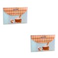 thumbnail image 2 of Tholdsy Floral Conejo Patrones A4 PVC Impermeable Archivo Sobre Bolsas de Almacenamiento Organizador Útiles Escolares Type4 NO4, 2 of 6