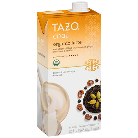 Tazo ® Chai Latte biologique Thé noir concentré 32 fl. onces. Carton
