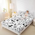 thumbnail image 2 of Manfei Funny Cartoon Turkey Fitted Sheet Full,Halloween Pattern Bed Set,3-Piece,1 Fitted Sheet and 2 Pillowcases, 2 of 6