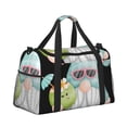 thumbnail image 2 of Fotbe Summer Gnome,Cute Gnome Bolsa de Viaje con Estampado, Bolsa de Fin de Semana para Mujer con Compartimento para Zapatos, Bolsa de Gimnasio con Bolsillo Húmedo, 2 of 7
